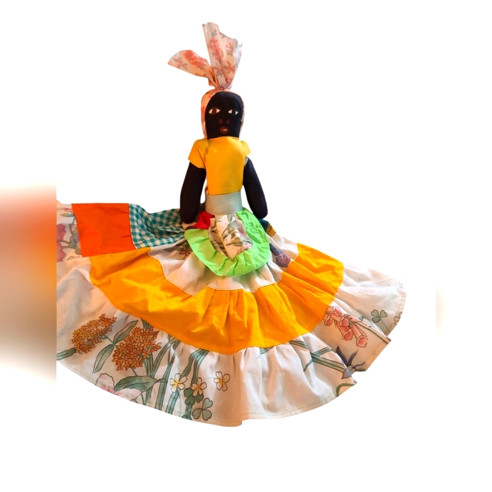 Handmade Black Rag/ cloth doll